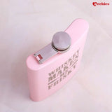 Sturdy Silver Stainless Steel Hip Flask