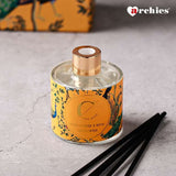 Archies Yellow Arabian Musk And Royal Sandalwood Candle And Diffuser Set