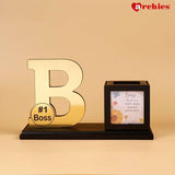 Archies Boss Pen Stand With Rotating Photo Space