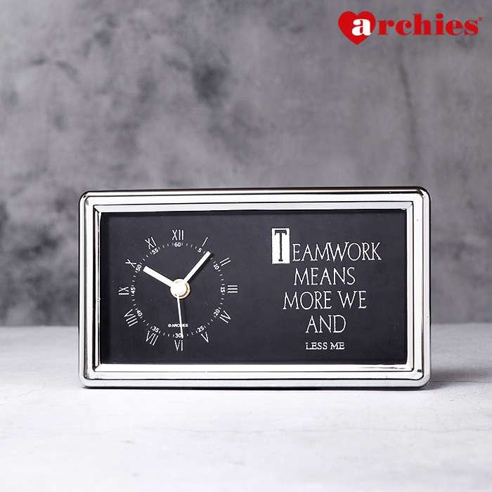 Archies Motivational Quote Table Clock
