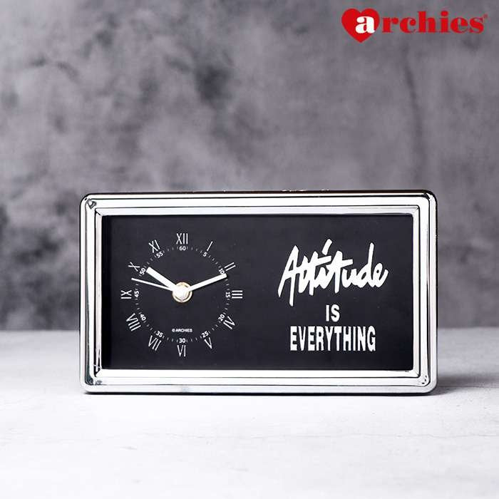 Attitude Is Everything Table Clock