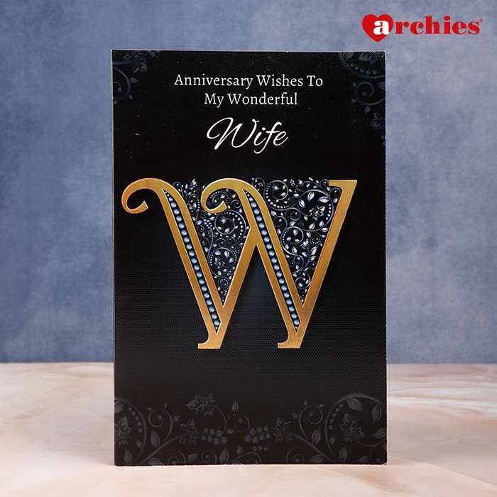 Anniversary Card For Your Wonderful Wife