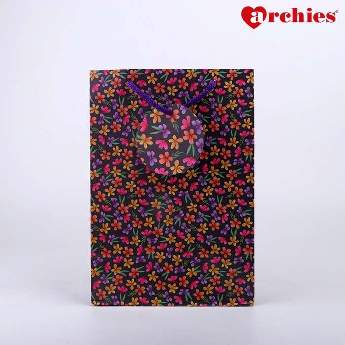 Archies Colorful Flowers Paper Bag Pack of 3