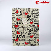 Archies Love Design Large Paper Bag Pack of 3