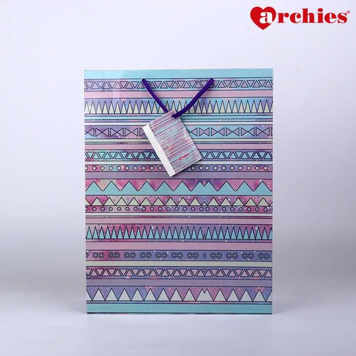 Archies Medium Multiple Pattern Paper Bag Pack of 3