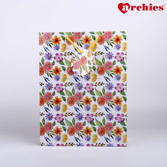 Archies Oh So Flowers Medium Paper Bag Pack of 3