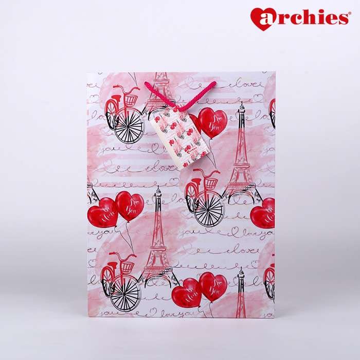 Archies I Love You Medium Paper Bag Pack of 3