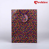 Archies Colorful Flowers Medium Paper Bag Pack of 3