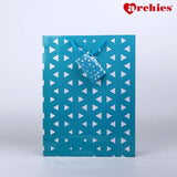 Archies Triangle Design Printed Medium Paper Bag Pack of 3