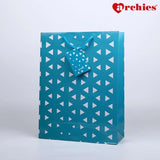 Archies Triangle Design Printed Medium Paper Bag Pack of 3