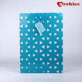 Archies Triangle Design Printed Large Paper Bag Pack of 3