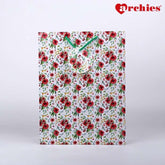 Archies Brown Flower Medium Paper Bag Pack of 3