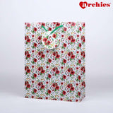 Archies Brown Flower Medium Paper Bag Pack of 3