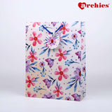 Archies Flower Printed Medium Paper Bag Pack of 3
