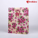 Archies Pink Flower Medium Paper Bag Pack of 3