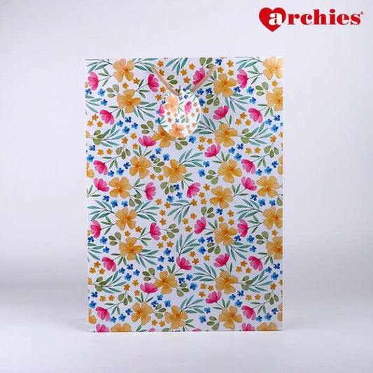 Archies Flower Design Large Paper Bag Pack of 3
