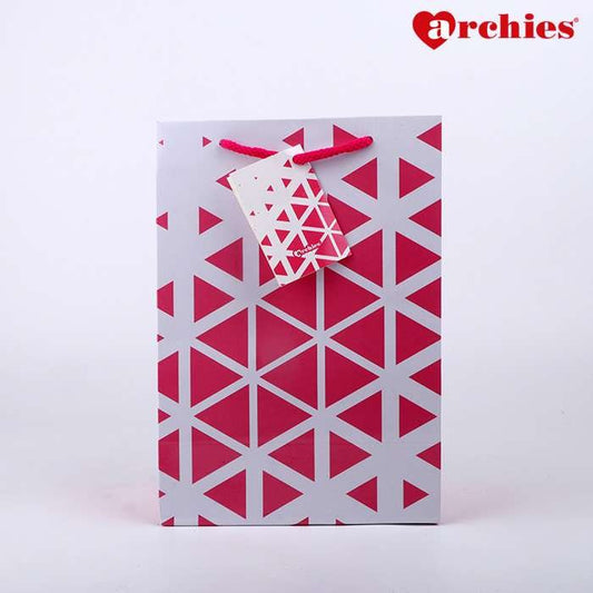 Archies Pink Triangle Paper Bag Pack of 3