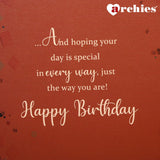 Archies A Birthday Wish For Wonderful You Musical Greeting Card