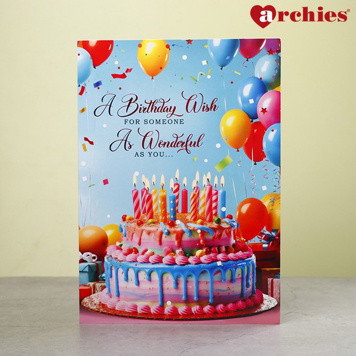 Archies A Birthday Wish For Wonderful You Musical Greeting Card