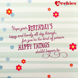 Archies Birthday Wishes Just For You Musical Greeting Card