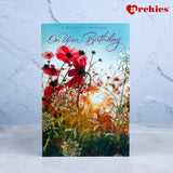 Archies A Heartfelt Message On Your Birthday Greeting Card In Floral Design