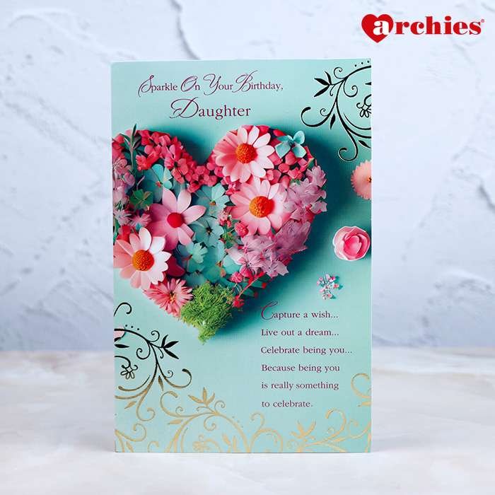 Archies Sparkle On Your Birthday Greeting Card For Daughter