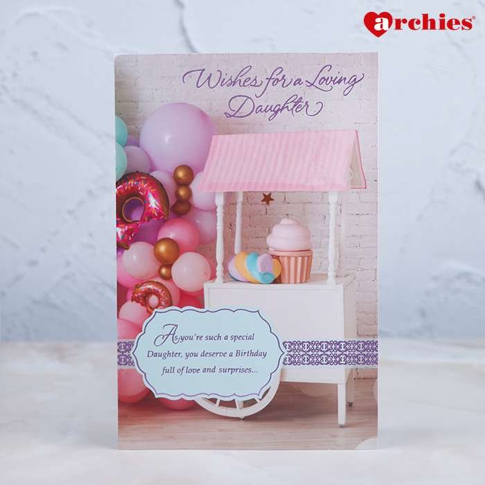 Archies Birthday Wishes For A Loving Daughter Greeting Card