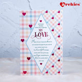 Archies Gingham Print Birthday Greeting Card For Love