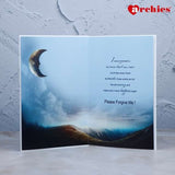 Archies A Note To Say I Am Really Sorry Moon Design Greeting Card