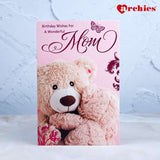 Archies Birthday Wishes For A Wonderful Mom Teddy Design Greeting Card