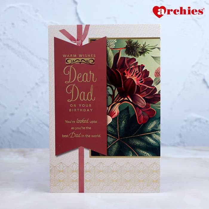Archies Warm Birthday Wishes For Dad Greeting Card