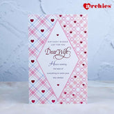 Archies Cute Design Happy Birthday Dear Wife Greeting Card