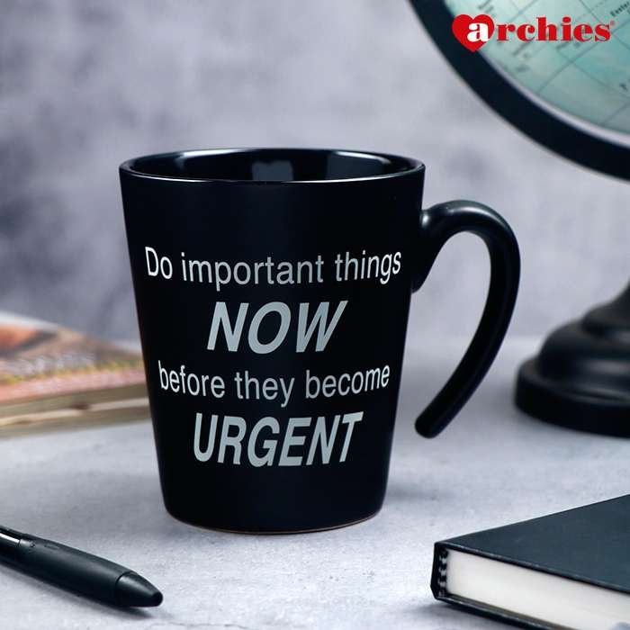 Archies Do Important Things Now Quotation Mug