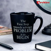 Archies The First Step Towards Solving A Problem Is To Begin Mug