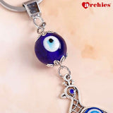 Archies Lucky Blessing Peacock Protective Evil Eye Keychain