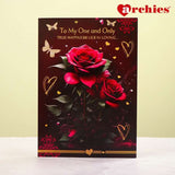 Archies To My One And Only Rose Design Greeting Card