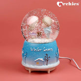 Archies Winter Lovers Snow Theme Light Up Water Ball Showpiece