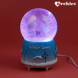 Archies Winter Lovers Snow Theme Light Up Water Ball Showpiece