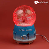 Archies Winter Lovers Snow Theme Light Up Water Ball Showpiece