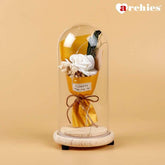 Archies Soft White Rose Bouquet Beautiful Light Up Showpiece