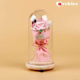 Archies Delicate Pink Rose Bouquet Beautiful Light Up Showpiece