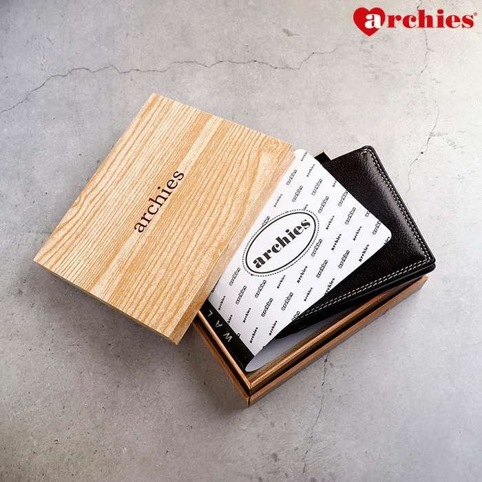 Archies Wooden Box Classy Brown With White Lining Design Gents Wallet