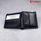 Archies Wooden Gift Box Unique Design Black Gents Wallet