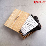 Archies Wooden Gift Box Exquisite Dark Brown Gents Wallet