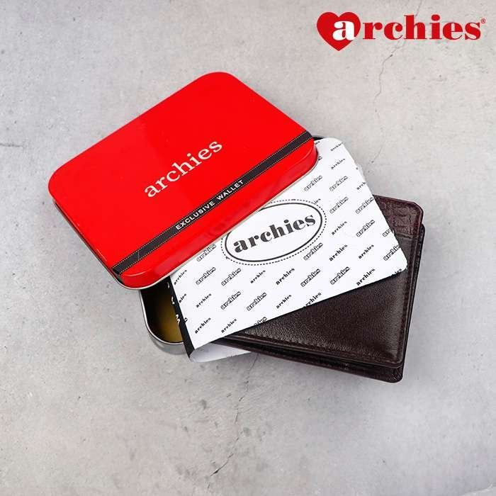 Archies Tin Box Exclusive Design Brown Gents Wallet