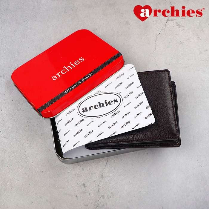 Archies Tin Box Exclusive Design Brown Gents Wallet With Chain