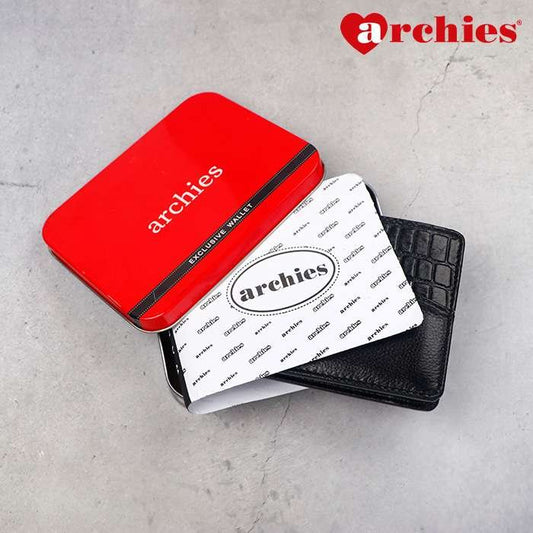 Archies Tin Box Exclusive Design Black Gents Wallet