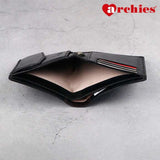 Archies Tin Box Exclusive Design Black Gents Wallet With Chain