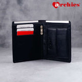 Archies Tin Box Exclusive Design Black Gents Wallet With Chain