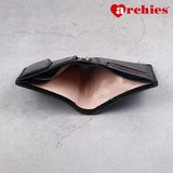 Archies Tin Box Exclusive Design Black Gents Wallet With Chain
